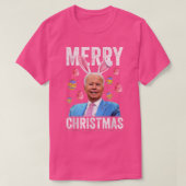 Happy Merry kerstfeest Funny Biden, verdacht voor  T-shirt (Design voorkant)