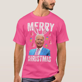 Happy Merry kerstfeest Funny Biden, verdacht voor  T-shirt