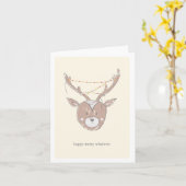 "Happy Merry Whatever" Sarcastic christmas/holiday Kaart (Gele Bloem)