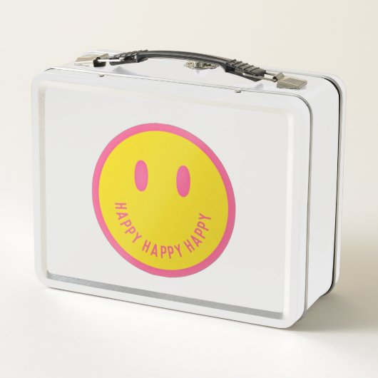 Happy Metal Lunch Box (Achterkant)