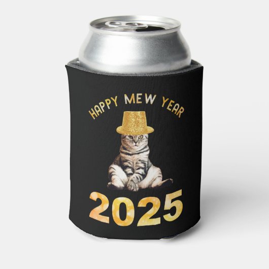 Happy Mew Jaar 2025 Blikjeskoeler (Blikje Achterkant)