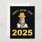 Happy Mew Jaar 2025 Briefkaart (Voorkant / Achterkant)