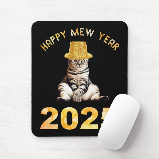 Happy Mew Jaar 2025 Muismat (Met muis)