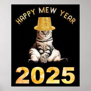 Happy Mew Jaar 2025 Poster