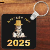 Happy Mew Jaar 2025 Sleutelhanger (Achterkant)