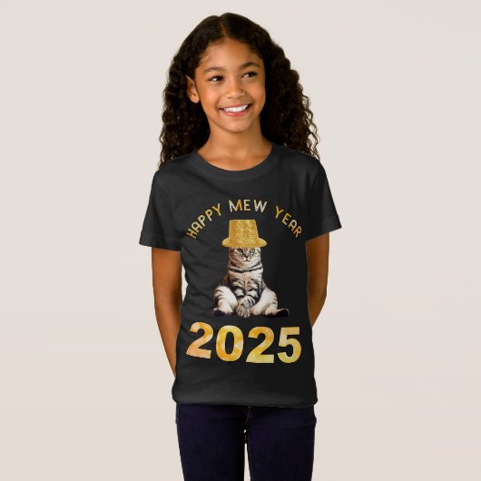 Happy Mew Jaar 2025 T-shirt (Voorkant volledig)