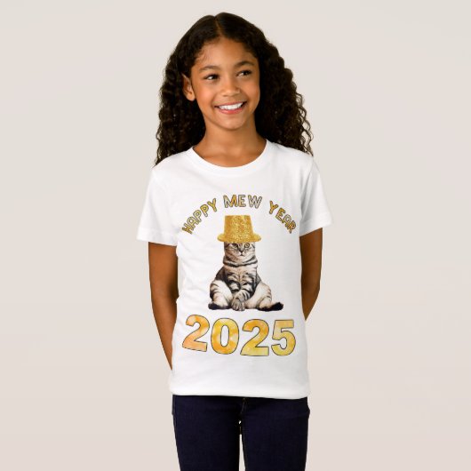 Happy Mew Jaar 2025 T-shirt (Voorkant volledig)
