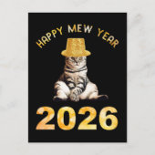 Happy Mew Year 2026 Briefkaart (Voorkant)