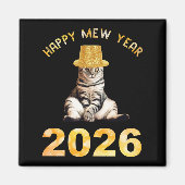 Happy Mew Year 2026 Magneet (Voorkant)