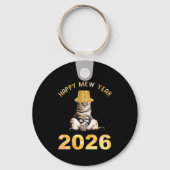 Happy Mew Year 2026 Sleutelhanger (Achterkant)