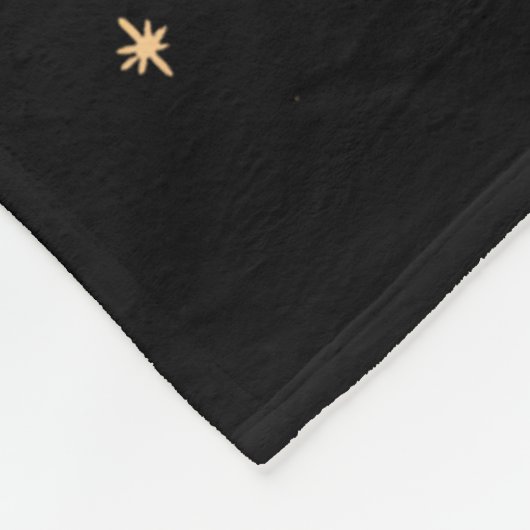 Happy Mew Year Cat Party Fleece Deken (Hoek)