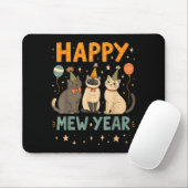 Happy Mew Year Cat Party  Muismat (Met muis)