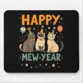 Happy Mew Year Cat Party  Muismat (Voorkant)