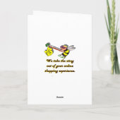 Happy Mew Year Feestdagen Kaart (Achterkant)