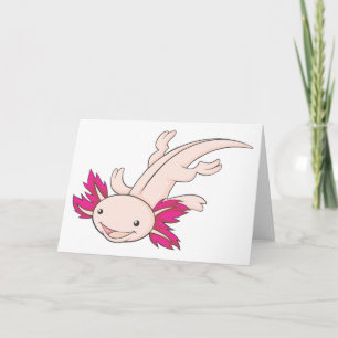 Happy Mexican Axolotl Kaart