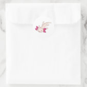 Happy Mexican Axolotl Ronde Sticker (Tas)