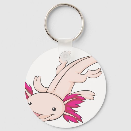 Happy Mexican Axolotl Sleutelhanger (Voorkant)