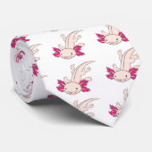 Happy Mexican Axolotl Stropdas (Opgerold)