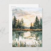 Happy Midsummer Nordic Briefkaart (Voorkant / Achterkant)