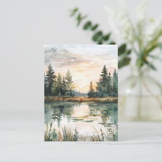 Happy Midsummer Nordic Briefkaart (Staand voorkant)