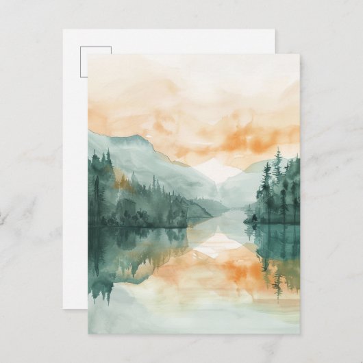 Happy Midsummer Nordic Briefkaart (Voorkant / Achterkant)