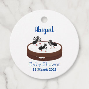Happy miers schaatsen op koekjes cartoon bedankjes labels
