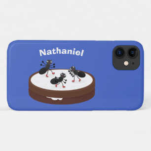 Happy miers schaatsen op koekjes cartoon Case-Mate iPhone case