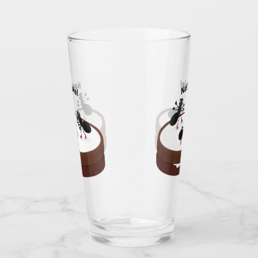 Happy miers schaatsen op koekjes cartoon glas (Rechts)