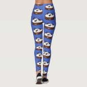 Happy miers schaatsen op koekjes cartoon leggings (Achterkant)