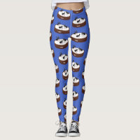 Happy miers schaatsen op koekjes cartoon