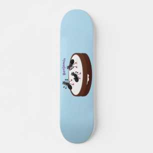 Happy miers schaatsen op koekjes cartoon persoonlijk skateboard
