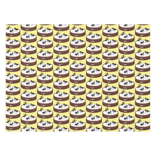 Happy miers schaatsen op koekjes cartoon tafelkleed (Voorkant (Horizontaal))