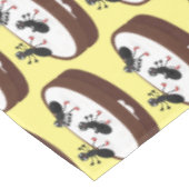 Happy miers schaatsen op koekjes cartoon tafelkleed (Gekanteld)