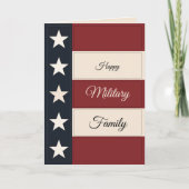 Happy Military Family Card – Personalized Gift Kaart (Voorkant)
