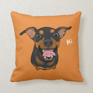 Happy Min Pin Miniature Pinscher Sierkussen