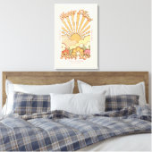 Happy Mind Happy Life Hippy Groovy Vibes Canvas Afdruk (Insitu (Slaapkamer))