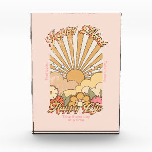 Happy Mind Happy Life Hippy Groovy Vibes Fotoblokken