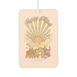 Happy Mind Happy Life Hippy Groovy Vibes Luchtverfrisser