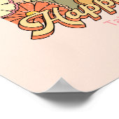 Happy Mind Happy Life Hippy Groovy Vibes Poster (Hoek)