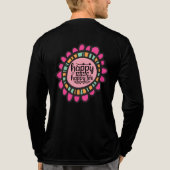 Happy Mind Happy Life Motivatie grafisch ontwerp Tri-Blend Shirt (Achterkant volledig)
