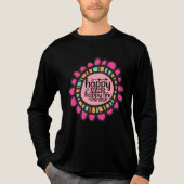 Happy Mind Happy Life Motivatie grafisch ontwerp Tri-Blend Shirt (Voorkant volledig)