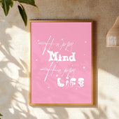 Happy Mind Happy Life Schattige Poster