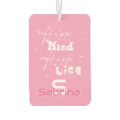 Happy Mind Happy Life Schattigee luchtverfrisser (Achterkant)