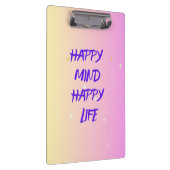 Happy Mind Klembord – Motiverend & Kantoor Decor (Rechts)