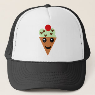 Happy Mint Chocolate Chip Ice Cream Trucker Pet