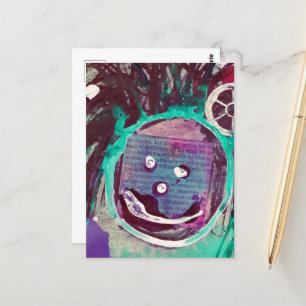 Happy Mixed Media Collage Briefkaart