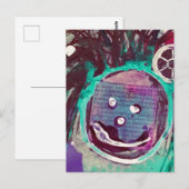 Happy Mixed Media Collage Briefkaart (Voorkant / Achterkant)