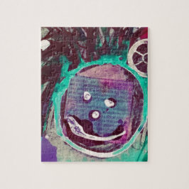 Happy Mixed Media Collage Legpuzzel