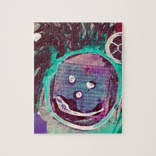 Happy Mixed Media Collage Legpuzzel (Verticaal)