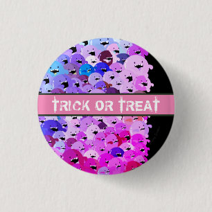 Happy Mochi Halloween - Zombie Horde Ronde Button 3,2 Cm